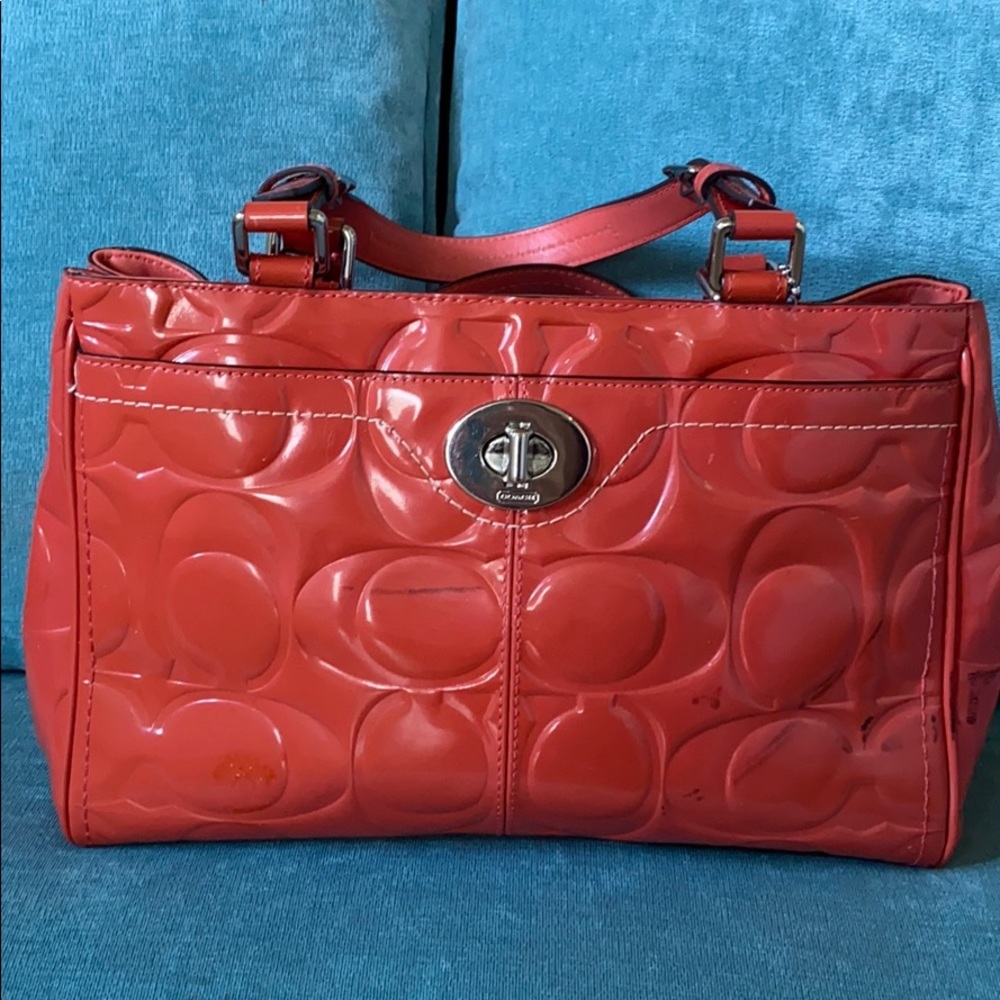 COACH Patent Leather HandBag